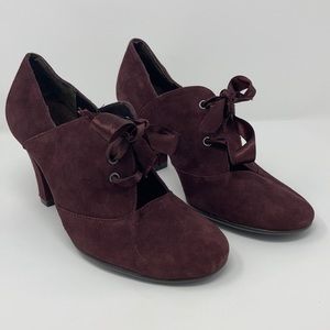Aerosoles “Minor Role” Dark Red Suede Pumps